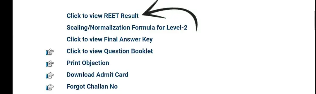 How to CheckDownload REET Level 2 Result 2025