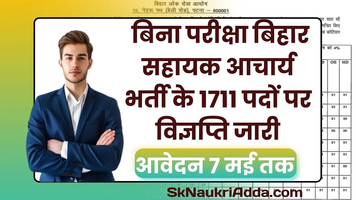 Bihar Assistant Professor Bharti 2025