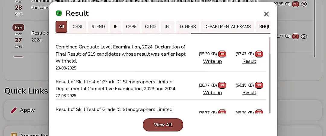 How to Check SSC GD Constable Result 2025